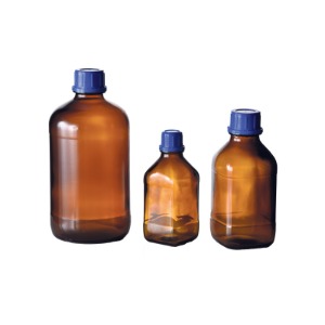 부속품 PE coated amber glass reagent bottles
